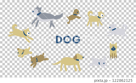 犬のイラストセット 122862125