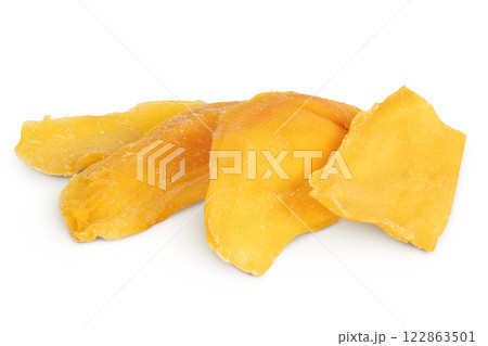 dried mango isolated on white background dried mango isolated on white background 122863501