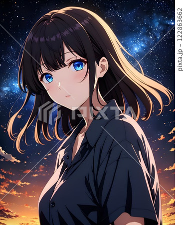 星空の下の少女 122863662