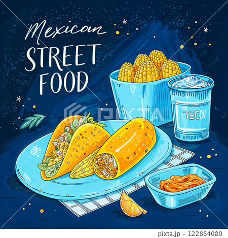 Explore the Flavorful World of Delicious Mexican Street Food Tacos, Snacks, and Drinks Explore the Flavorful World of Delicious Mexican Street Food Tacos, Snacks, and Drinks 122864080