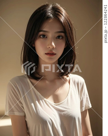 美しい女性のビューティーポートレート 122864241