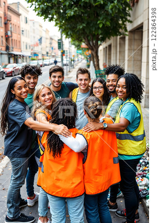 Our Diverse Community CleanUp Team is Thriving Together, Making a Meaningful Impact 122864398