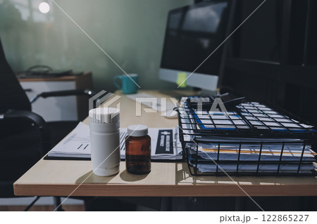 stethoscope on a report stethoscope on a clipboard stethoscope on a book stethoscope on a report stethoscope on a clipboard stethoscope on a book 122865227