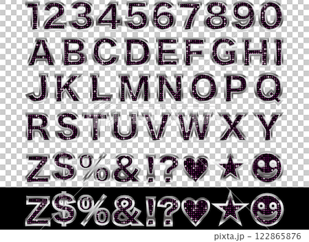 2 mirror tiles, 2 silver letter borders, 13 purple 122865876