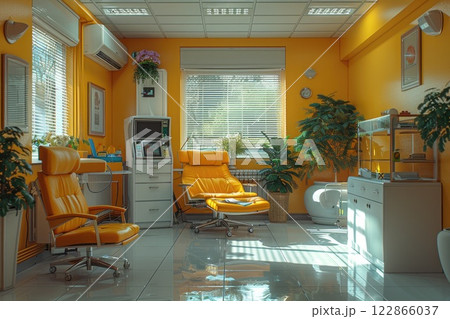 patient receiving chemotherapy treatment in a specialized oncology unit 122866037