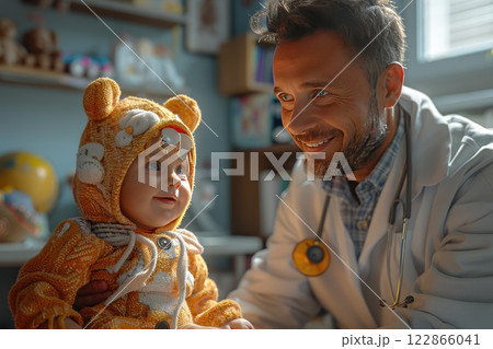 patient receiving chemotherapy treatment in a specialized oncology unit 122866041