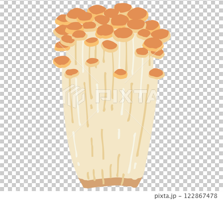 茶えのきのイラスト 茶えのきのイラスト 122867478