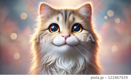 猫の肖像画アイコン用など 122867839