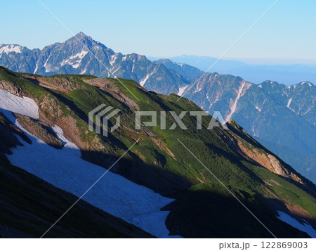 白馬岳・天狗平から望む夏の剱岳 白馬岳・天狗平から望む夏の剱岳 122869003