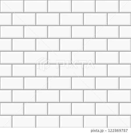 White brick wall texture decoration kitchen backsplash plastic panel building outdoor design. Vector White brick wall texture decoration kitchen backsplash plastic panel building outdoor design. Vector 122869787