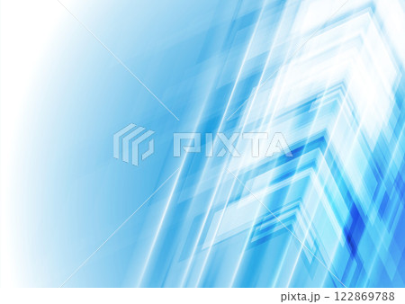 Technology abstract background with bright blue glossy arrows 122869788