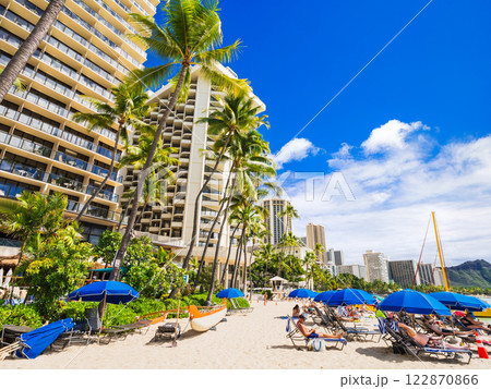 ハワイ　ワイキキビーチ 122870866