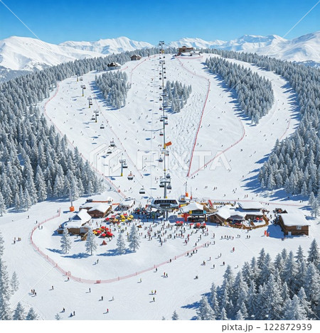 Ski resort 122872939