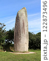 Menhir Kerloas is a famous ancient standing stone in Brittany, France. 122873496