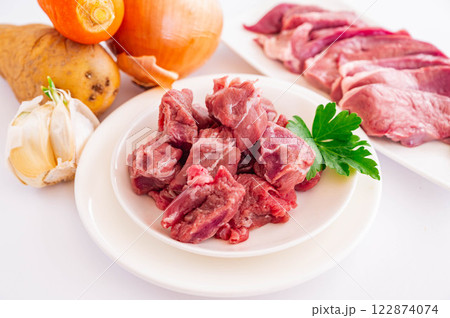 豚のかしらと野菜 豚のかしらと野菜 122874074