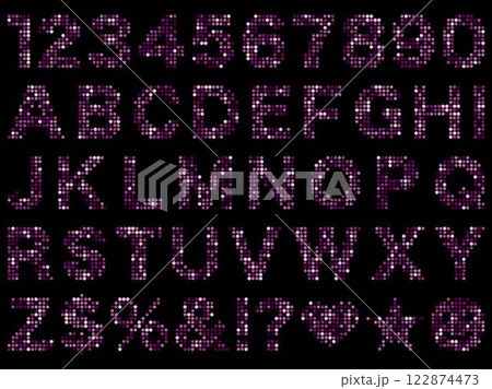 ミラータイル1文字13紫 122874473