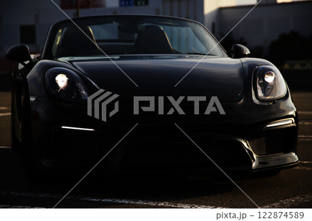 黒いオープンカー 黒いオープンカー 122874589