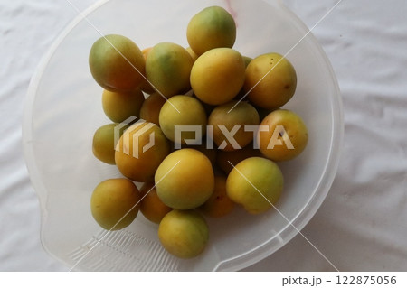 Pickled plum making process 1: plums Pickled plum making process 1: plums 122875056