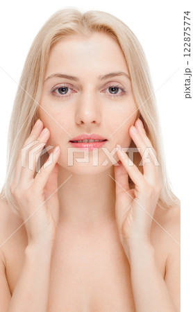 Sexy woman with health face Sexy woman with health face 122875774