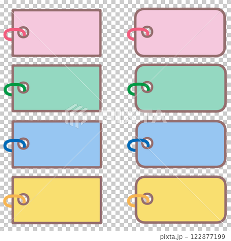 彩色標籤集 彩色標籤集 122877199