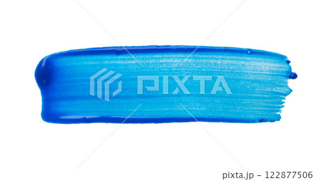 blue brush stroke isolated on white background blue brush stroke isolated on white background 122877506