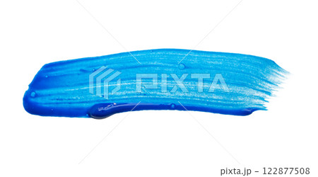 blue brush stroke isolated on white background blue brush stroke isolated on white background 122877508