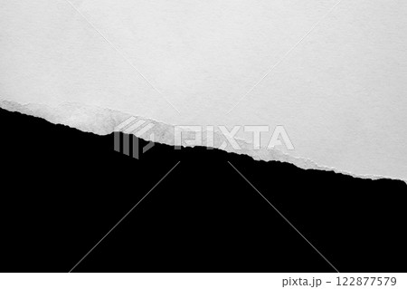White ripped paper torn edges strips isolated on black background White ripped paper torn edges strips isolated on black background 122877579