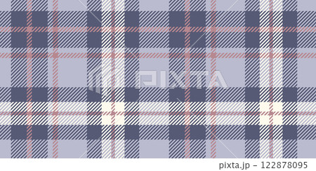 Elegant Seamless Plaid Pattern in Soft Blue, Pink, and Cream Tones with Diagonal Stripes and Checks Perfect for Apparel, Textiles, and Home Decor 122878095
