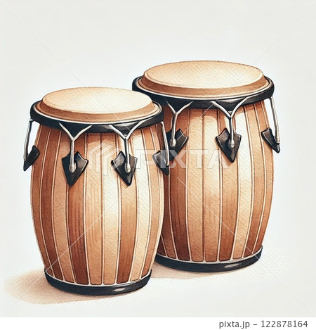 ボンゴの水彩画イラスト 122878164