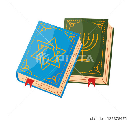 Torah Books Hand drawn trendy flat style isolated icon Israel Religion book Torah Books Hand drawn trendy flat style isolated icon Israel Religion book 122878473