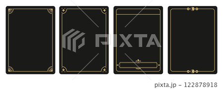 Frame template for tarot cards_02 122878918
