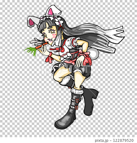 Bunny ears girl 122879520