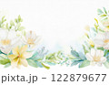 Spring flower background in pastel colors 122879677
