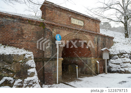 雪のねじりまんぽ 京都市左京区 雪のねじりまんぽ 京都市左京区 122879715