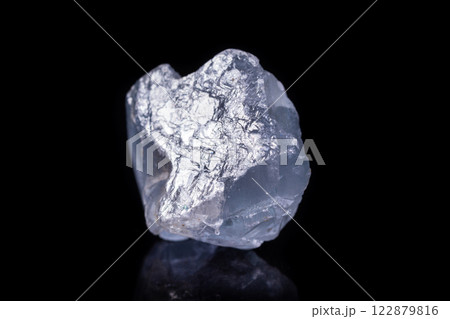 Macro mineral stone angelite on black background Macro mineral stone angelite on black background 122879816