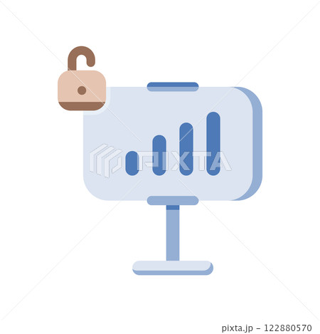 Simple icon chart, presentation board, simple illustration Simple icon chart, presentation board, simple illustration 122880570