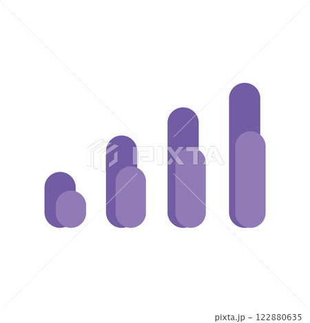 Simple icon mobile network indicator, simple illustration 122880635