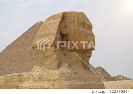 Great Sphinx and Great Pyramid of Giza, Egypt Great Sphinx and Great Pyramid of Giza, Egypt 122880894