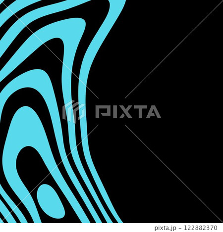Abstract blue wavy lines on black background. Eps 10 Abstract blue wavy lines on black background. Eps 10 122882370
