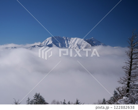 雲海に浮かぶ高妻山 雲海に浮かぶ高妻山 122882638