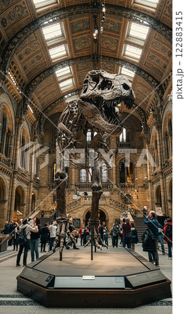 迫力満点！リアルなティラノサウルスの生態シーン 122883415