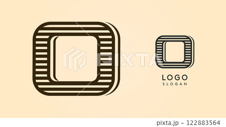 Vintage western letter O, country stylish old lettermark for retro bar logo, BBQ cafe, tattoo salon, saloon plaque, alcohol label. Vector illustration Vintage western letter O, country stylish old lettermark for retro bar logo, BBQ cafe, tattoo salon, saloon plaque, alcohol label. Vector illustration 122883564
