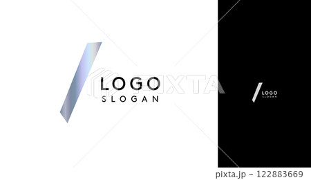 Shiny chromatic letter I, metallic monogram with shiny chrome iridescent gradient for streetwear fashion, music label, skate brand, urban art, graffiti-inspired products, modern tech company Shiny chromatic letter I, metallic monogram with shiny chrome iridescent gradient for streetwear fashion, music label, skate brand, urban art, graffiti-inspired products, modern tech company 122883669