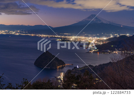 【静岡県】発端丈山から眺める富士山・夕景 122884733