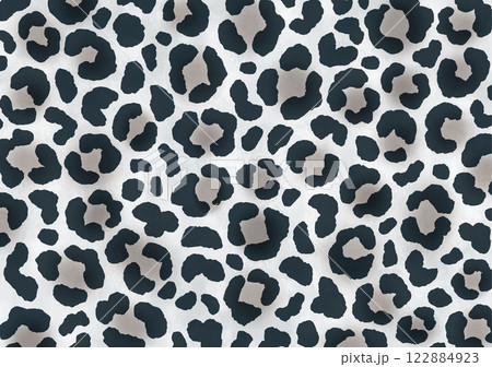 ヒョウ柄レオパード水彩グレー 122884923