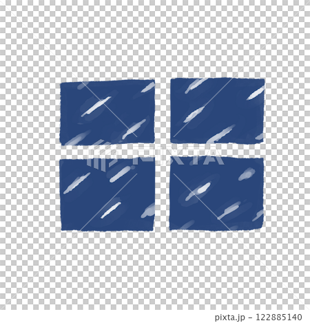 從窗戶看到的暴風雪的插圖 122885140