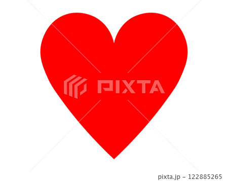 ハートのアイコン(トランプのマーク) ハートのアイコン(トランプのマーク) 122885265