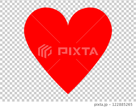 ハートのアイコン(トランプのマーク) ハートのアイコン(トランプのマーク) 122885265