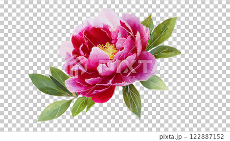 Elegant large flower (AI generated material) 122887152