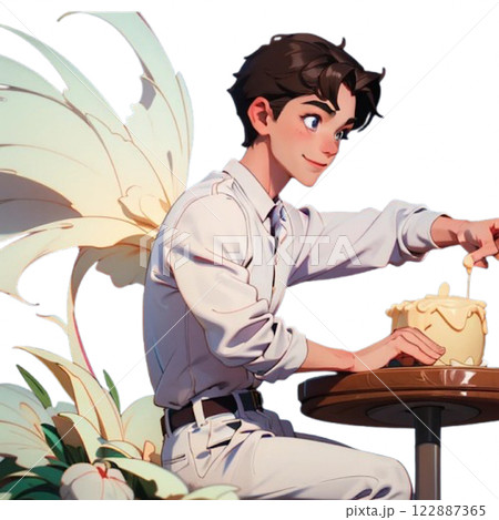 ホワイトデー、お返しの本命チョコ 122887365